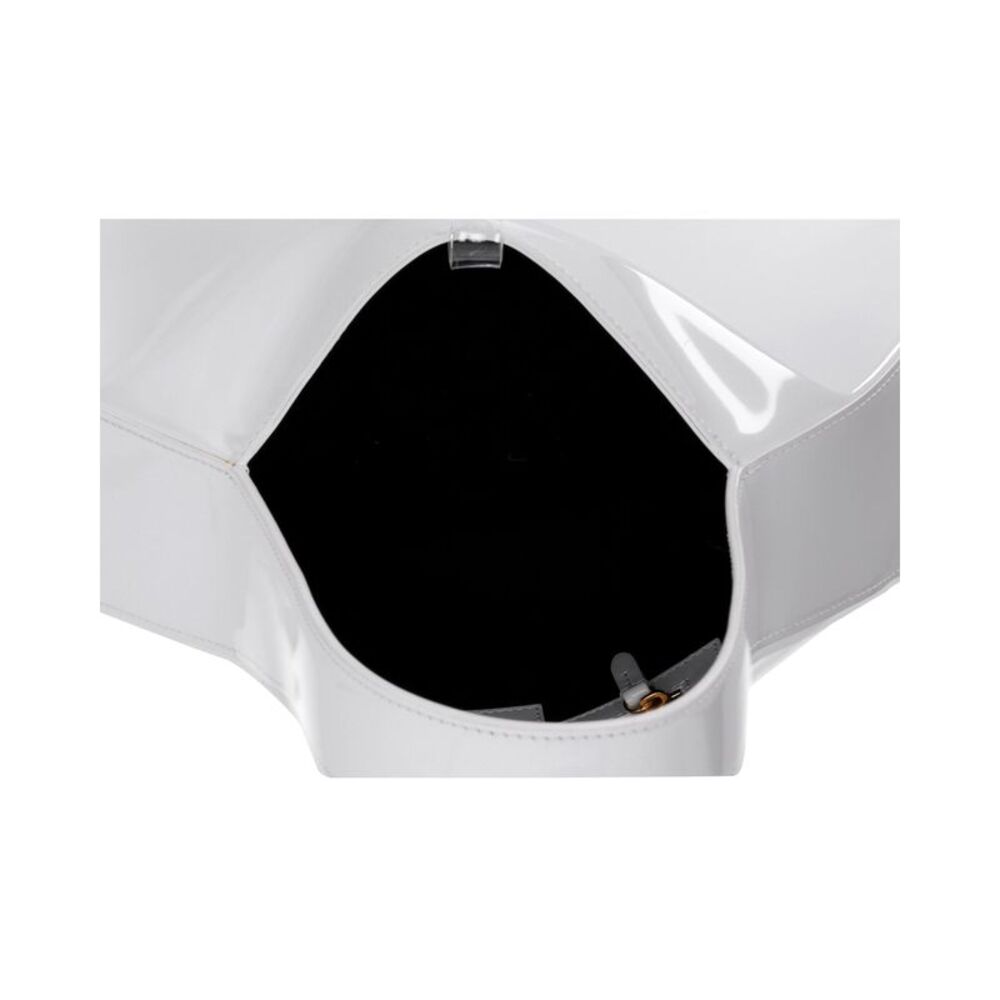 Khaite Ada Hobo Tote Bag In White Patent Leather - Picture 5 of 6